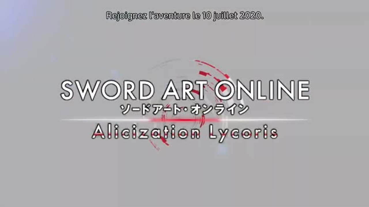 Sword Art Online Alicization Lycoris gamplay trailer en VOSTFR