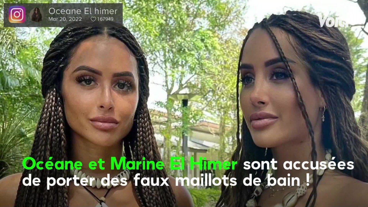 Voici - Océane et Marine El Himer accusées de porter des "faux maillots de bain", leur dernier cliché trop retouché fait débat