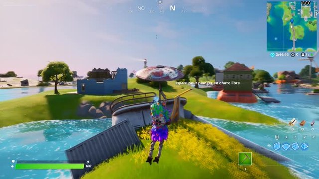 Collecter les anneaux au-dessus de Pleasant Park (défis de la semaine 4)