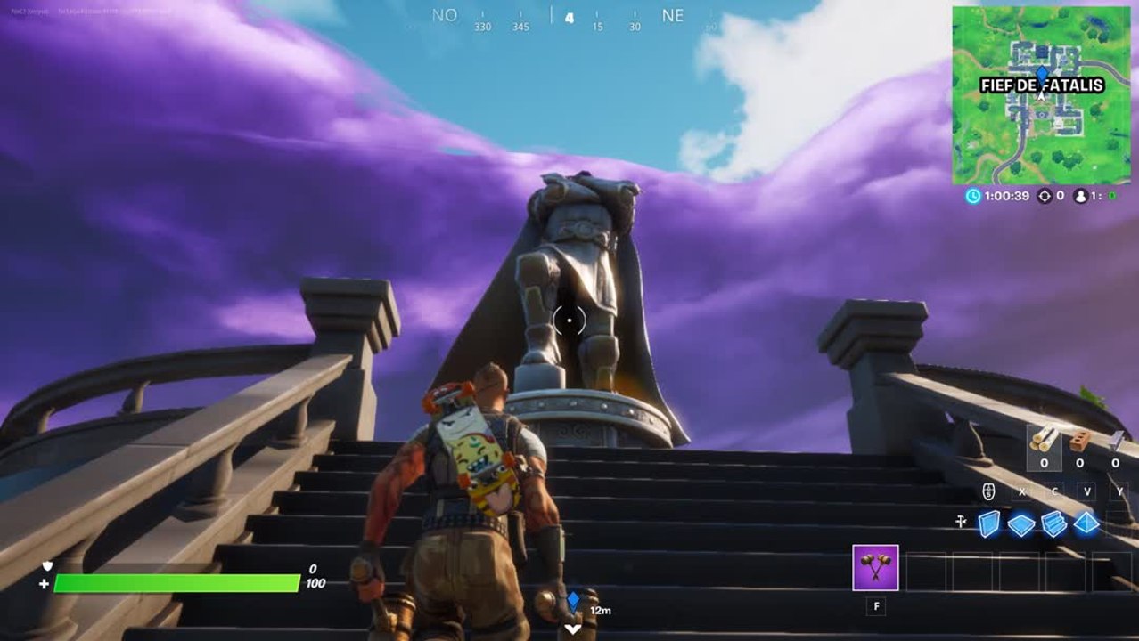 Chapitre 2, saison 4 : Visiter la statue du Docteur Fatalis en tant que Docteur Fatalis (défis de l'éveil du Docteur Fatalis)