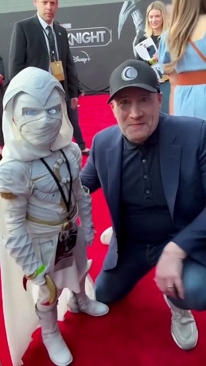 The kid's cosplay of Moon Knight, Cool!