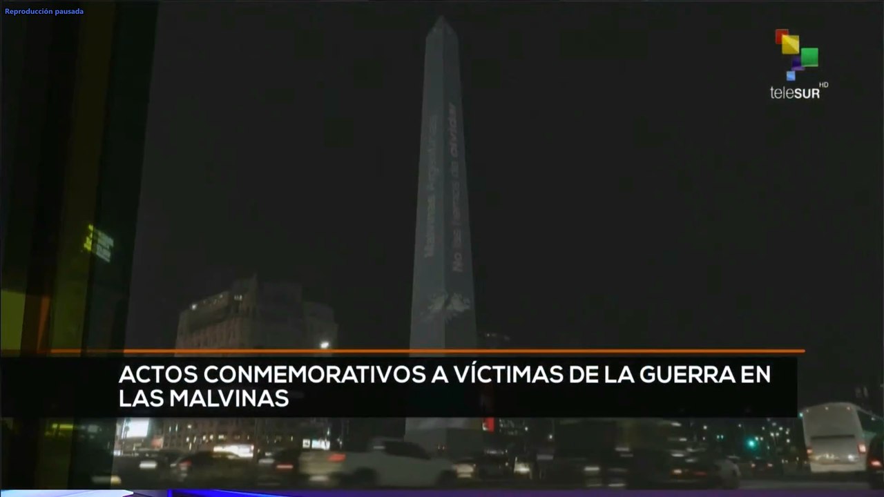 teleSUR Noticias 11:30 02-04: Actos conmemorativos a víctimas de la guerra en las Malvinas