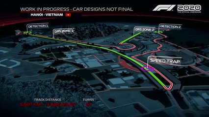 F1 2020 – Découverte du circuit de Hanoi (Vietnam)