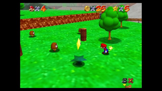 Super Mario 64 – Bataille de Bob-Omb : étoile n°4 Les huit pièces rouges