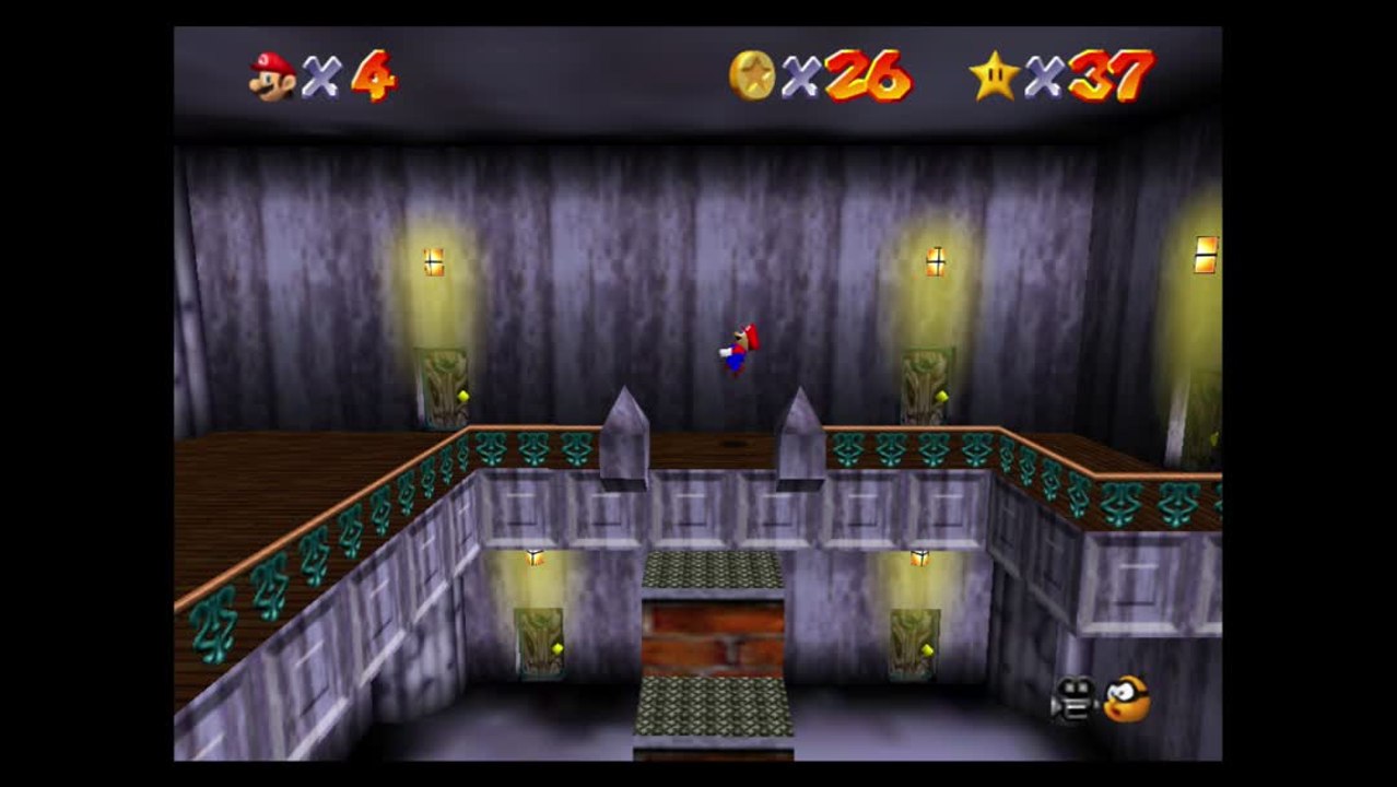 Super Mario 64 – Manoir de Big Boo : étoile n°4 "Trouvez les huit pièces rouges"