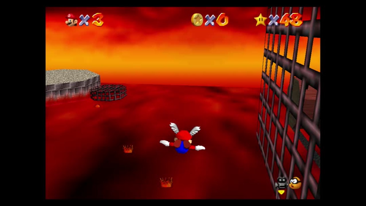 Super Mario 64 – Laves fatales : étoile n°4 "Ballade sur la bûche"