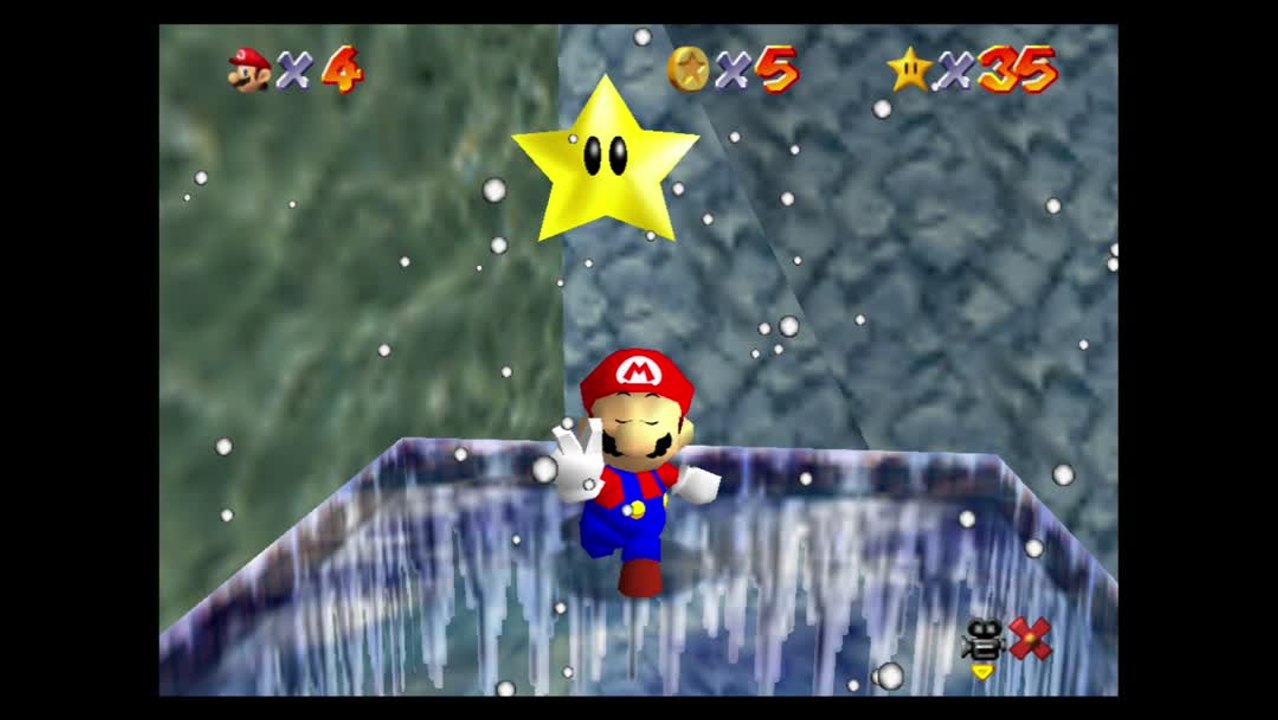 Super Mario 64 – Montagne Gla-Gla : étoile n°6 "Rebonds sur les murs"