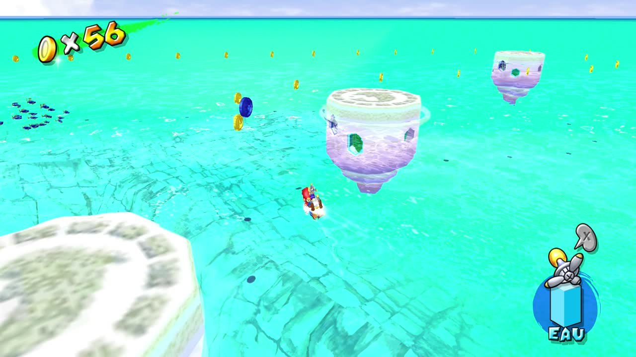 Super Mario Sunshine – Baie Noki : 100 pièces