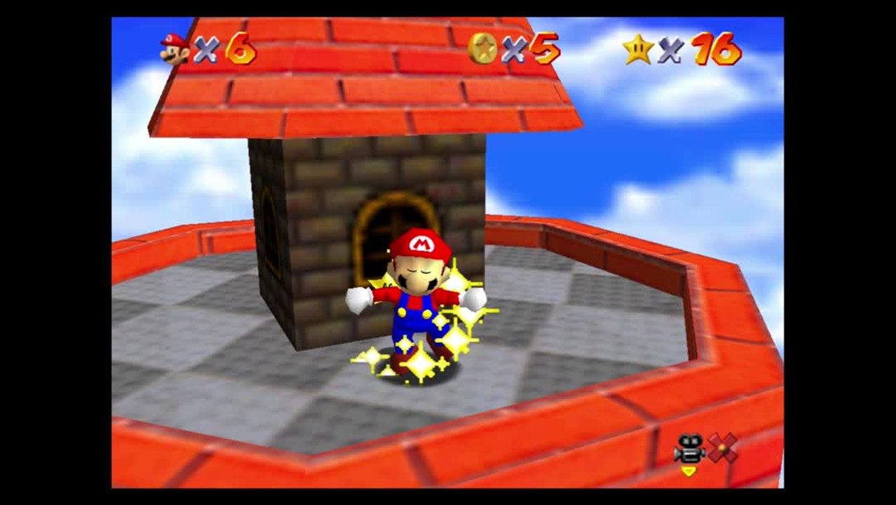 Super Mario 64 – Forteresse de Whomp : étoile n°2 "En haut de la forteresse"