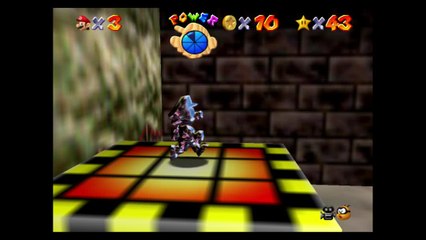 Super Mario 64 – Caverne brumeuse : étoile n°5 "Au-dessus des gaz…"