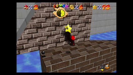 Super Mario 64 – Monde trempé-séché : étoile n°1 "Mini plates-formes fléchées !"