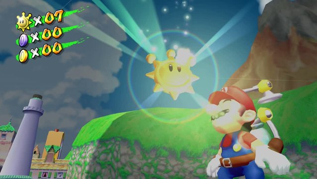 Super Mario Sunshine – Place Delfino : soleil secret n°5 Le trésor de la plage
