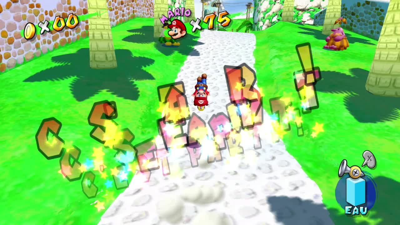 Super Mario Sunshine – Collines Bianco : soleil n°6 "Le secret du lac pollué"