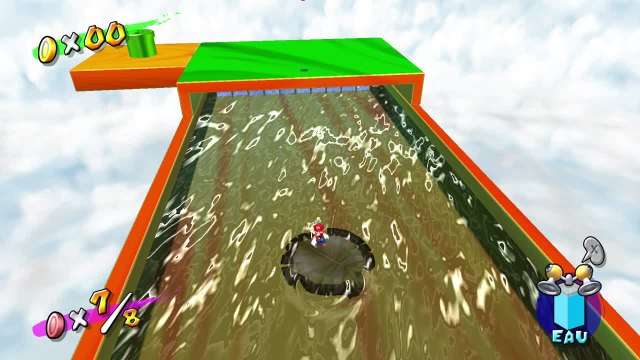 Super Mario Sunshine – Place Delfino : rivière toxique, les pièces