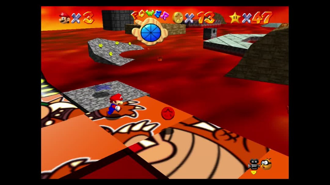 Super Mario 64 – Laves fatales : étoile n°3 "Puzzle de 8 pièces rouges"