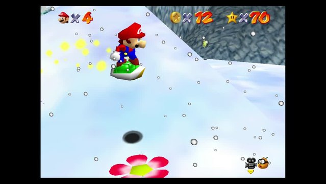 Super Mario 64 – Chez le roi des neiges : étoile n°5 Carapace pour pièces rouges