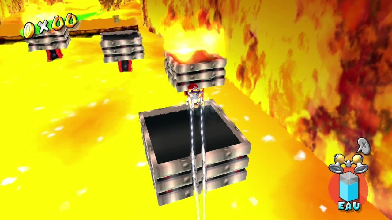 Super Mario Sunshine – Mont Corona : pièces bleues