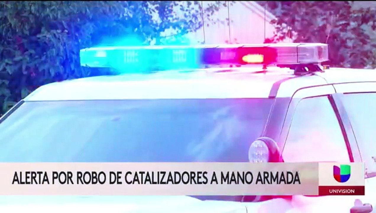 Alerta por robo de catalizadores a mano armada 