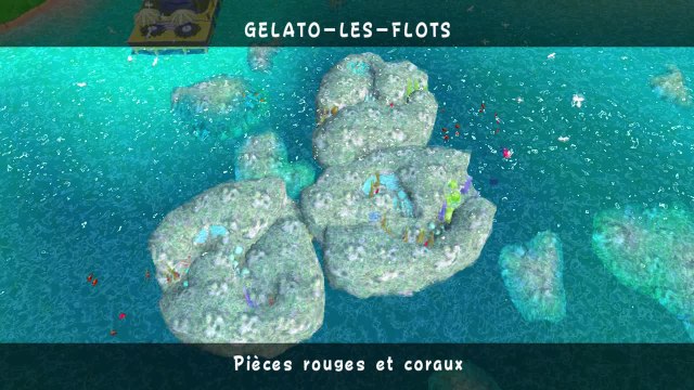 Super Mario Sunshine – Gelato-les-flots : soleil n°6 Pièces rouges et coraux