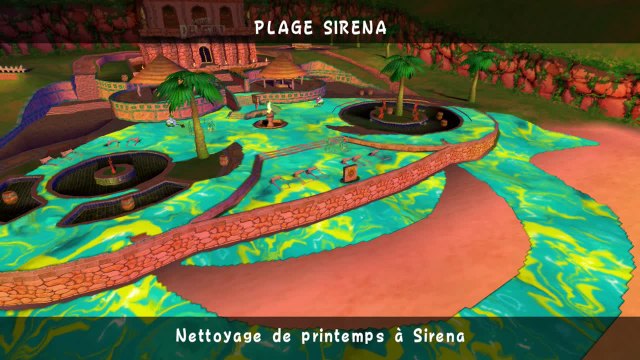 Super Mario Sunshine – Plage Sirena : soleil n°6 Nettoyage de printemps à Sirena