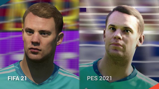Match PES 21 VS FIFA 21 : Visages