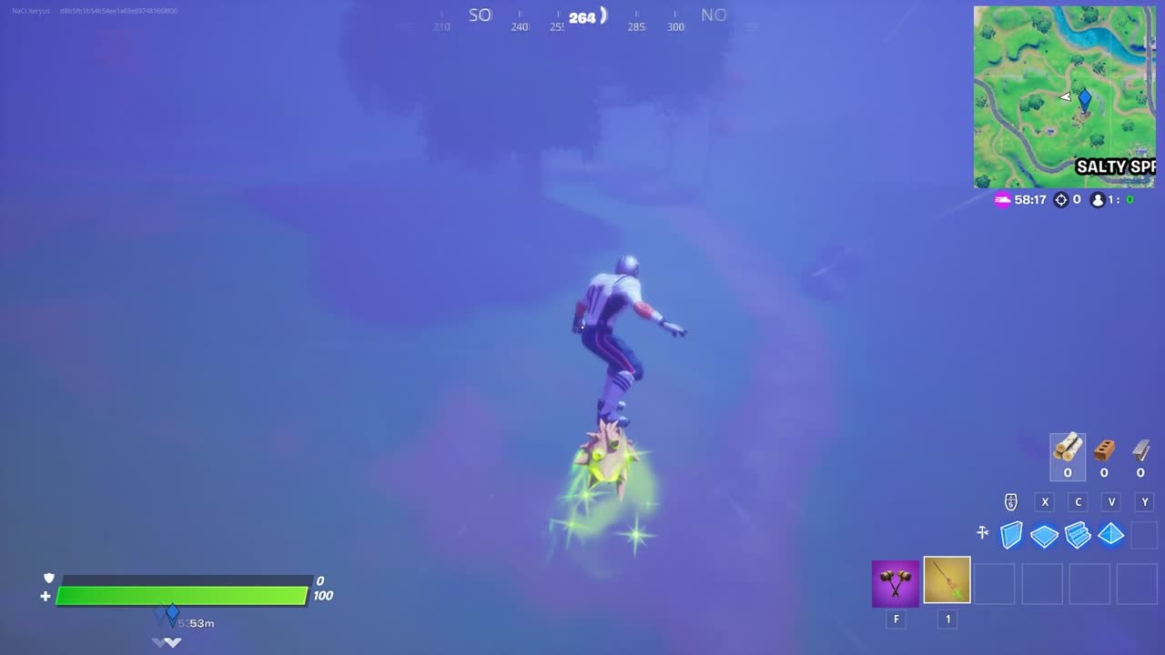 Fortnite, Chapitre 2, saison 4 : Parcourir 100m...