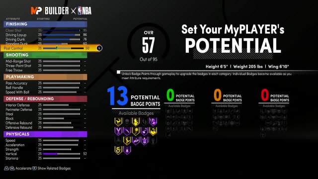 NBA 2K21 - MyPlayer Builder - Archetype