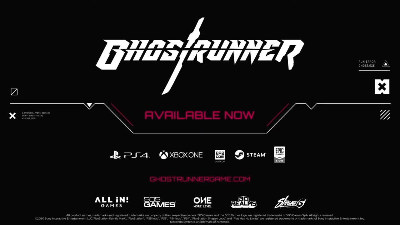 Ghostrunner : Trailer de Lancement