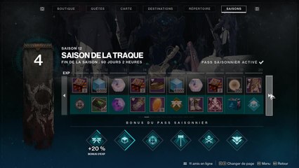 Destiny 2 : le pass de la Saison de la Traque