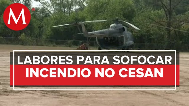 Continúan labores para sofocar incendio; trabajan más de 500 brigadistas