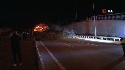 Bolu Dağı'nda heyelan! Trafiğe kapatıldı
