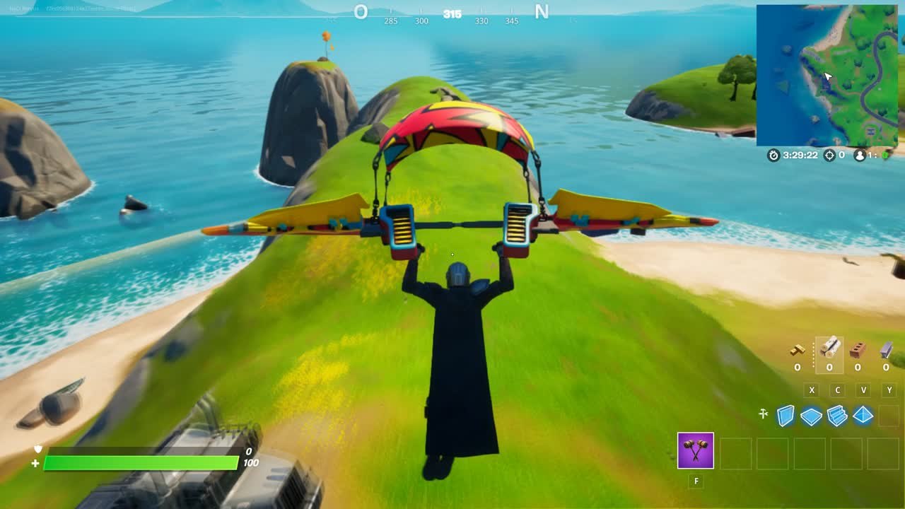 Fortnite, saison 5, quête journalière : Placer une caméra près de la maison sur la plage