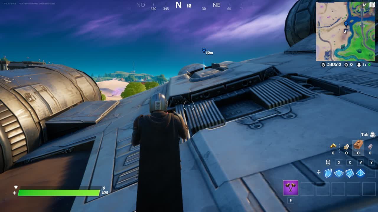 Fortnite, Chapitre 2, saison 5 : Visiter le Razor Crest (défis du Beksar, Le Mandalorien)