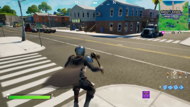 Fortnite, saison 5, quête journalière : Trouver des nains de jardin à Sweatie Sands