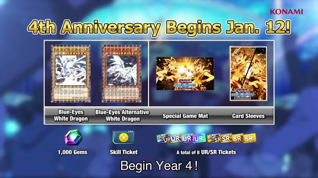Yu-Gi-Oh! Duel Links : 4th anniversary event Blue-Eyes White Dragon