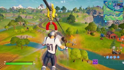Fortnite, Chapitre 2, saison 4 : Générer de l'énergie pour Stark Industries en utilisant des tyroliennes depuis ou vers le Nord de New York (défis exp à gogo, semaine 4)