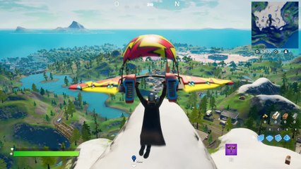 Fortnite, saison 5, défi du Beksar : Trouver de l'acier Beksar là où la terre rencontre le ciel