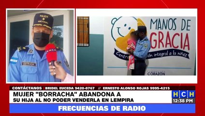 ¡Indignante! Borracha abandona a su hija al “no poder venderla” en Lempira
