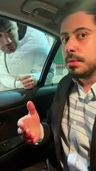 Cumhurbaşkanı Erdoğan'ın taklidini yapan genç benzincide