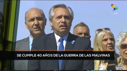 teleSUR Noticias 14:30 02-04:  Se cumple 40 años de la guerra de las Malvinas