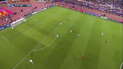 الشوط الاول مباراة برشلونة 2-0 مانشستر يونايتد  نهائي دوري ابطال اوروبا 2009