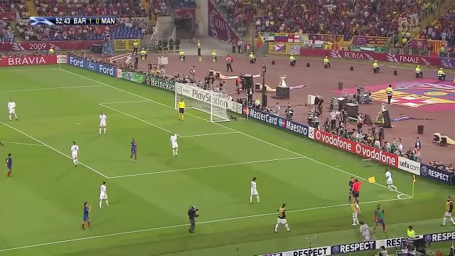 الشوط الثاني مباراة برشلونة 2-0 مانشستر يونايتد نهائي دوري ابطال اوروبا 2009