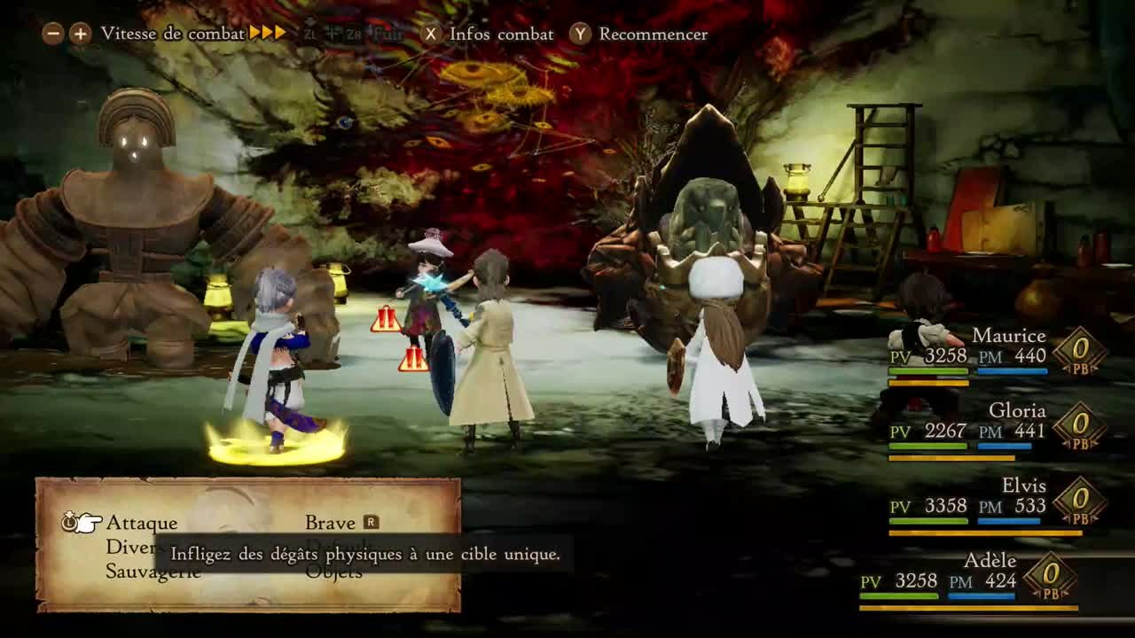 Bravely Default 2 - Combat contre Folly
