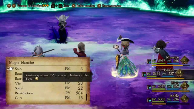 Bravely Default 2 - Combat contre Marla