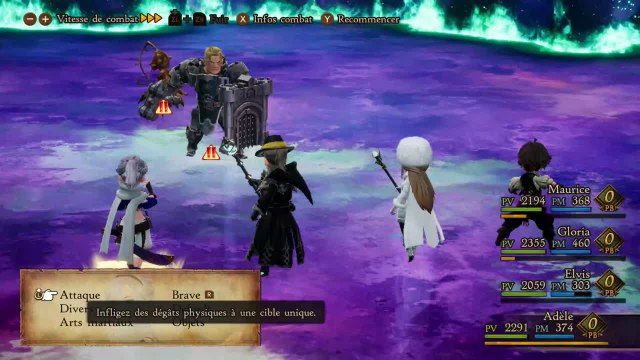 Bravely Default 2 - Combat contre Galahad, un combat à sens unique