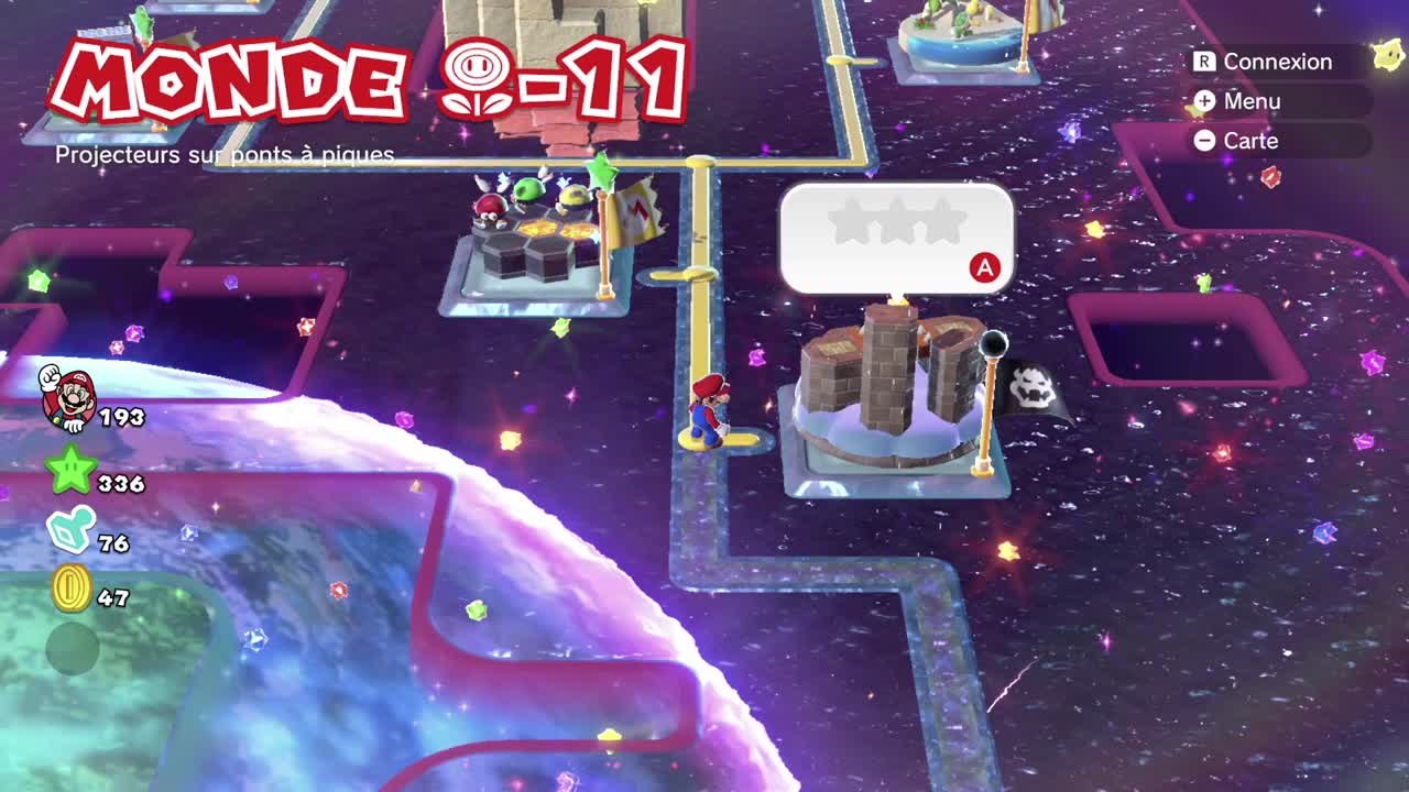 Niveau Fleur-11 : Projecteurs sur ponts à piques