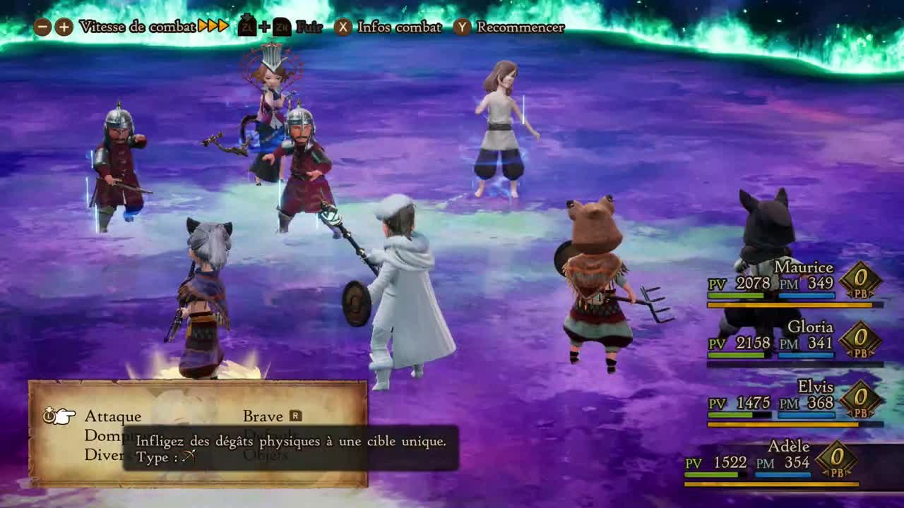 Bravely Default 2 - Combat contre Shirley