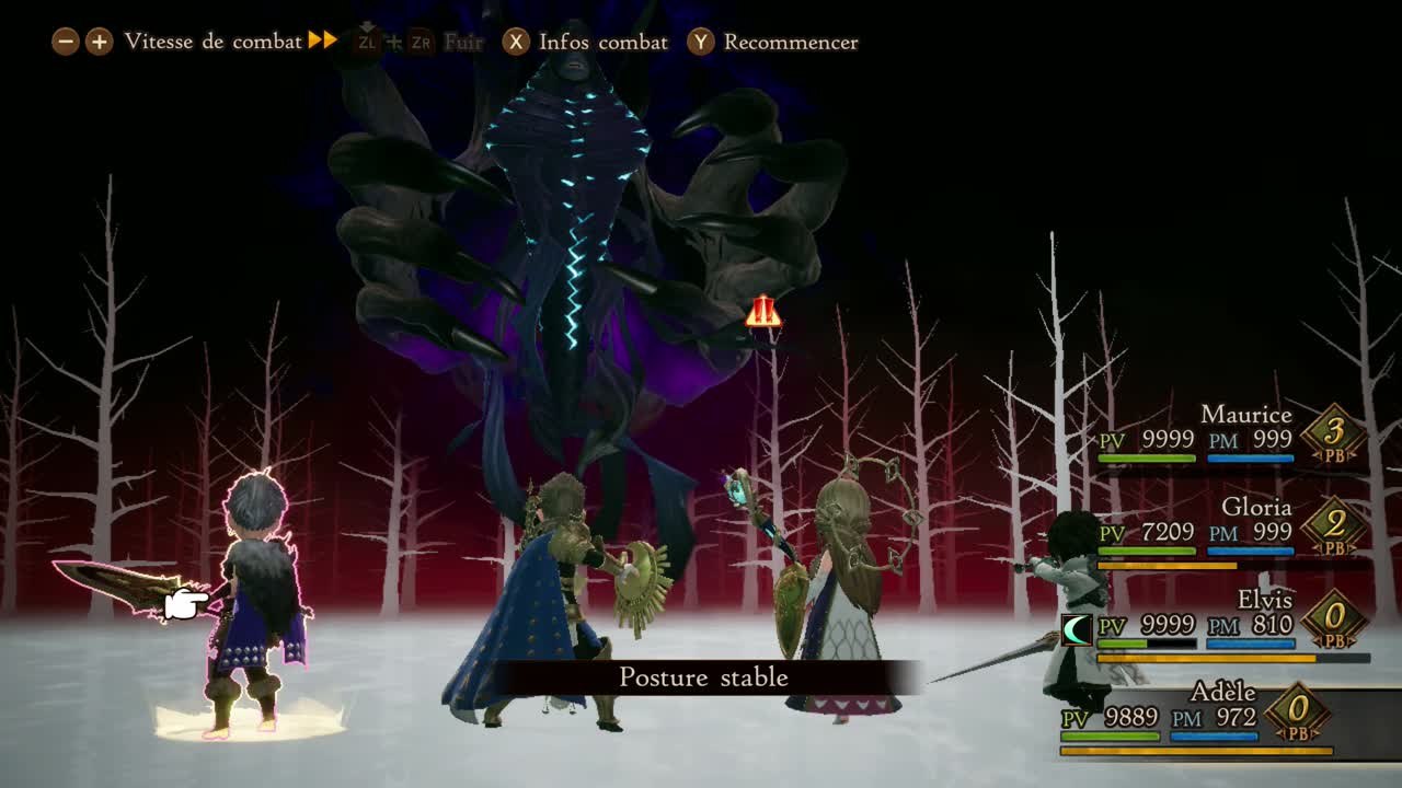 Bravely Default 2 - Combat contre l'Abîme de la nuit - Combat final