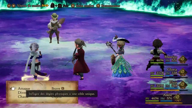 Bravely Default 2 - Combat contre Glen