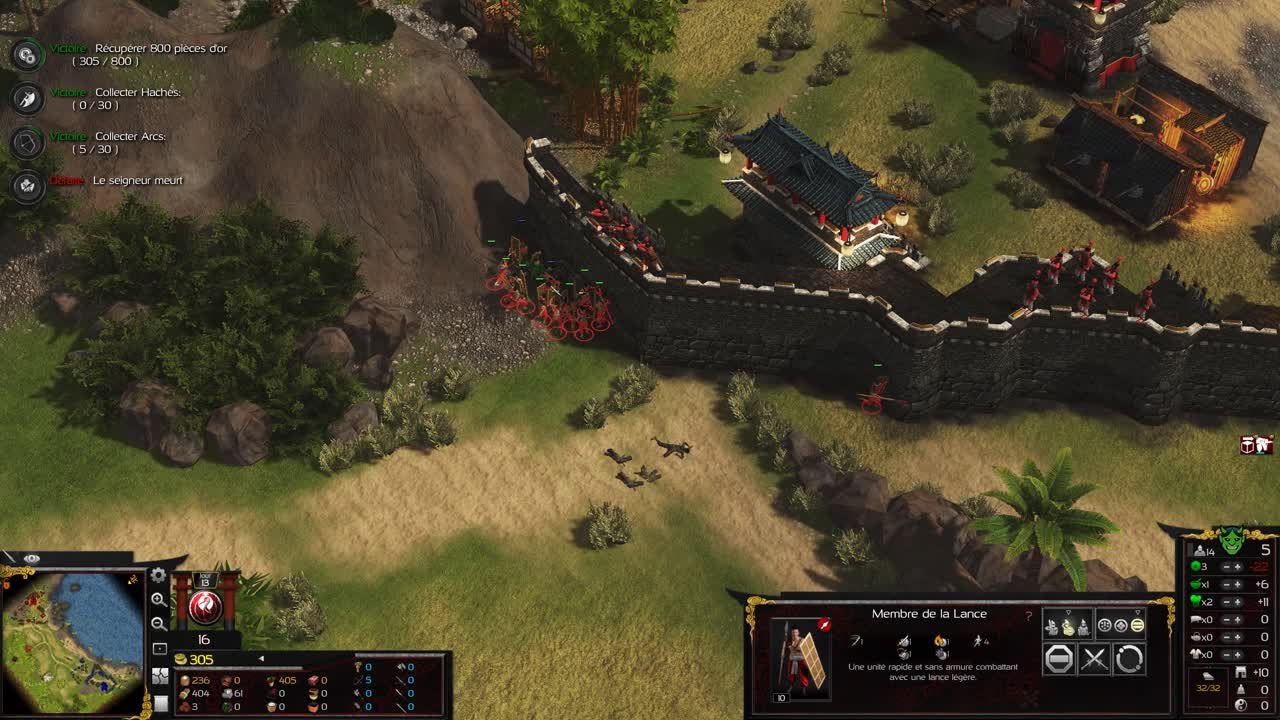 Stronghold Warlords gestion